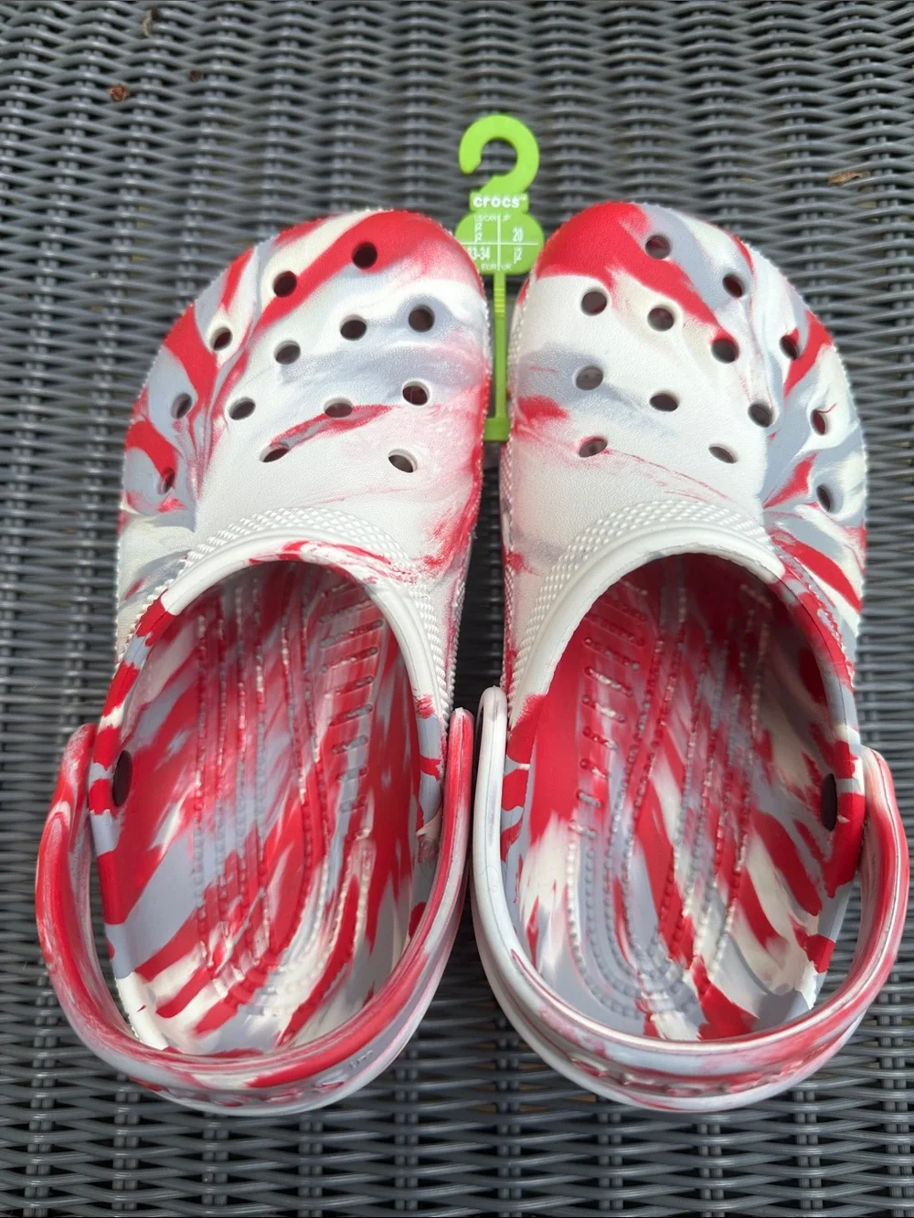 NWT Crocs Classic Marbled Clogs